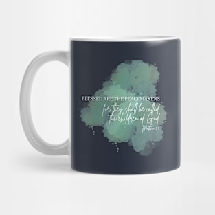 Beatitudes Matthew 5:7 Light Letters Mug